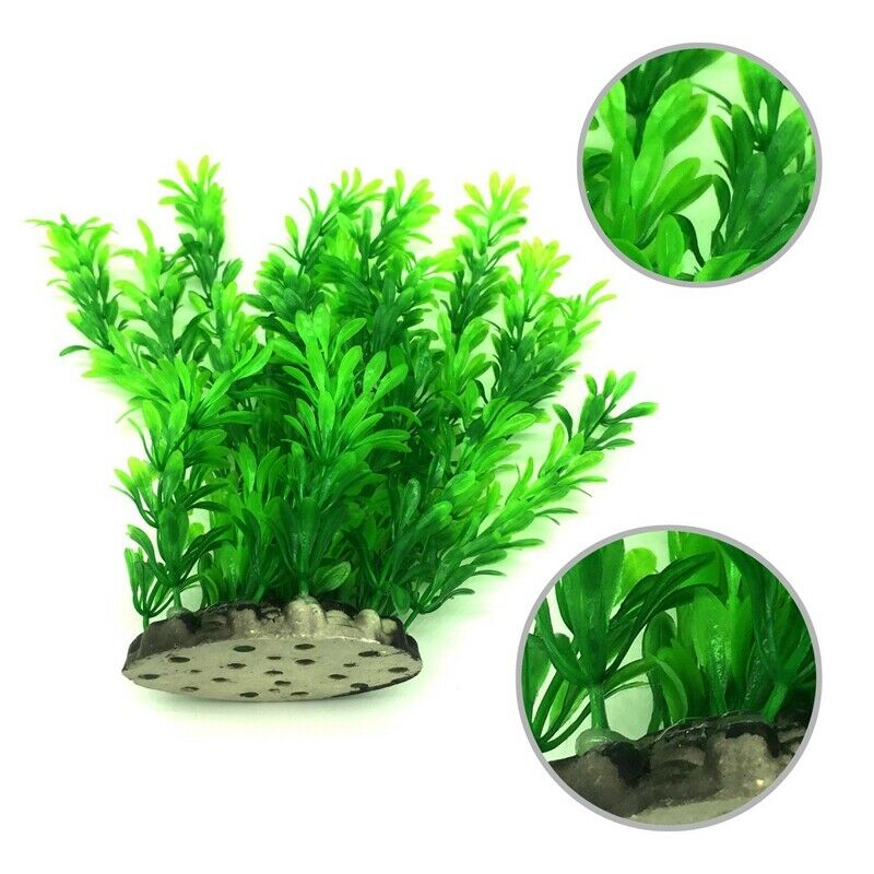Artificial Aquatic Plants, 7 Pcs Large Aquarium Plants Plastic Fish Tank De