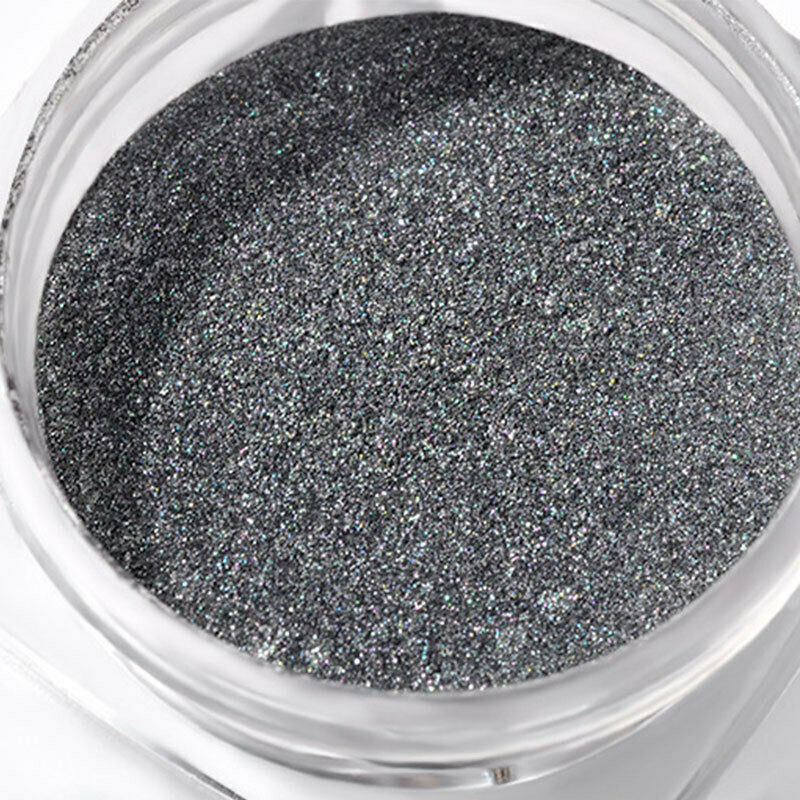 0.5g Nagel Chrom Pigment Mirror Pulver Puder Spiegeleffekt Powder Schwarz