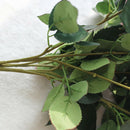 10 Heads Silk French Rose Artificial Flower Bouquet Floral Crafts Dark Blue