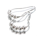 New Heavy Duty Shower Curtain Rings Hooks Set of 12 Bathroom Poles Rod 3C