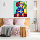 Painting By Numbers Kit DIY Color Dog Hand Painted Canvas Oil Art Picture