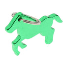Aluminum Horse Pattern Bottle Opener Key Ring Keychain Bag Pendent Green
