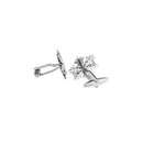 1 Pair Snowflake Cufflinks Brass Snow Wedding Xmas Fancy Gift Cuff Links