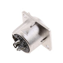 5pcs Support Panel XLR Metal Panel Mounting Connector Adapter 3 Pin