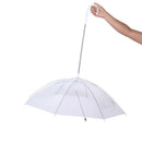 Portable Clear Waterproof Pet Dog Cat Umbrella Built-in Leash Puppy Dry in Rain