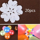 20 PCS Flower Balloon Celebration Clip Tie Birthday Wedding Party Decor Su VXG