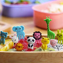 10pcs/pack Animal Farm Fruit Fork Mini Cartoon Children Snack Cake Dessert  U2Q1