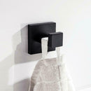 Black Towel Coat Hook 304 stainless steel Bathroom Clothes Cabinet Closet H R9A2