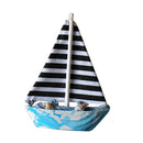 4Pcs Sailing Ship Nautical Wood Ornaments Mediterranean-style Home Decor