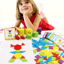 Creative Puzzle Box Wooden Blocks Montessori Kids Toys Dissection Shapes Ga D2E6