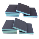 10Pc Coarse/Medium Grit Sanding Sponge Blue Small Area Polishing, 180 Grit