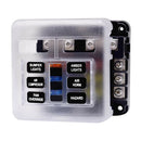 6-Way Positive & Negative Blade Fuse Box with LED Indicator For Car RV