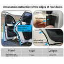 6M Z Type Car Door Edge Rubber Seal Strip Hollow Weatherstrip Trim Protector