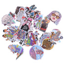 48Pcs/bag hip hop punk music band stickers DIY suitcase laptop car stick!QFSH Gw
