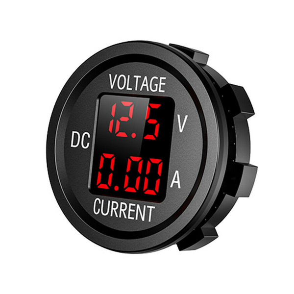 D6 Digital Voltmeter Ammeter Volt Current Panel Meter for Car Truck (Red) A#S