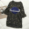 Summer Women Loose T-shirt Star Print Sequin Short-Sleeve TopsÃ¯Â¼Ë†Black) (XL)
