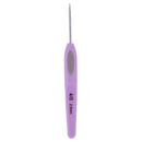 8Pcs Colorful Plastic Handle Aluminum Crochet Hook  Knitting Needles Set