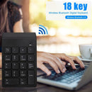 Mini Bluetooth Numeric Keypad Wireless Number Pad 18 Keys Keyboard for PC