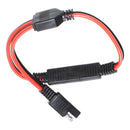 Diy 14 AWG 300mm  Quick Connect 1 To 2 SAE To SAE Power Extension Cable 20A