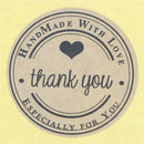 120X Thank you Kraft Seal Stickers Paper Label for DIY Gift Cookie Packaging JR