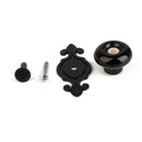 1pc Retro Furniture Drawer Cabinet Wardrobe Ceramic Round Knob Metal Pull H