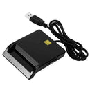 Smart Card Reader Multifunctional For CAC External Bank ID Adapter ABS USB 2.0
