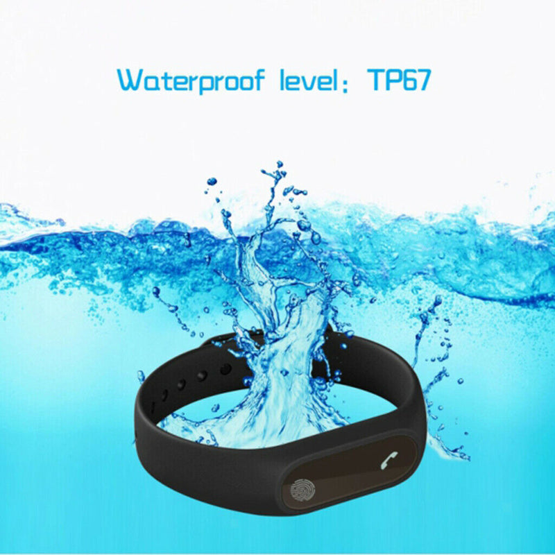 M2  Smart Watch Heart Rate & Blood Pressure Monitor Tracker Black