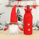 2pcs Gnome Wine Bottle Set Cover Bag Sweater for Christmas Decoration