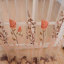 78x39" Jacinth Rose Beads Tulle Voile Window Curtain Drape Panel Valance Sheer