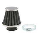 3x 35mm Motorcycles Cone Air Filter Intake Cleaner With Fixing Clip Durable