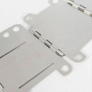 Mini Outdoor Stainless Steel heating Folding Stove Rack Stand for Picnic B GZD