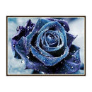 Blue Rose Diamond Painting Embroidery 5D DIY Cross Stitch Home Decor Gift