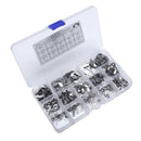 400Pcs Washer Internal 13 Size Stainless Steel Circlip Rust Resistance E-Cl