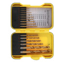 15pcs/set High  Steel Drill Titanium-plated Twist Drill Bit 1.5mm -10mm