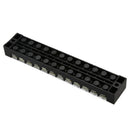 Double Rows 12 Position Covered Barrier Block Terminal Strip 600V 25A W6Y9
