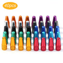 40pcs Bicycle Presta Valve Caps MTB Bike Tire Wheel Stem Air Valve Caps