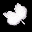 Infant Newborn Boy Girl Fairy Feather Pure white Angel Wings Decor bGBD3C