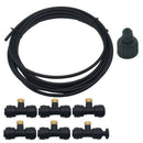 Outdoor Mist Cooling System 20Ft(6M) Mist Kits For Umbrella Misting Cooling