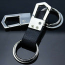 1 PCS Men'S Metal Keychain Creative Leather Car Keychains Usefulness Gift KEY