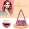Animal Pattern Underarm Bag Women Mini Plush Shoulder Handbags Purse (9)