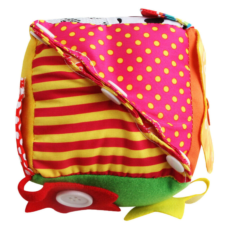 6 in 1 Soft Baby Cloth Cube , Learn to Dress Montessori Basic Life Skills