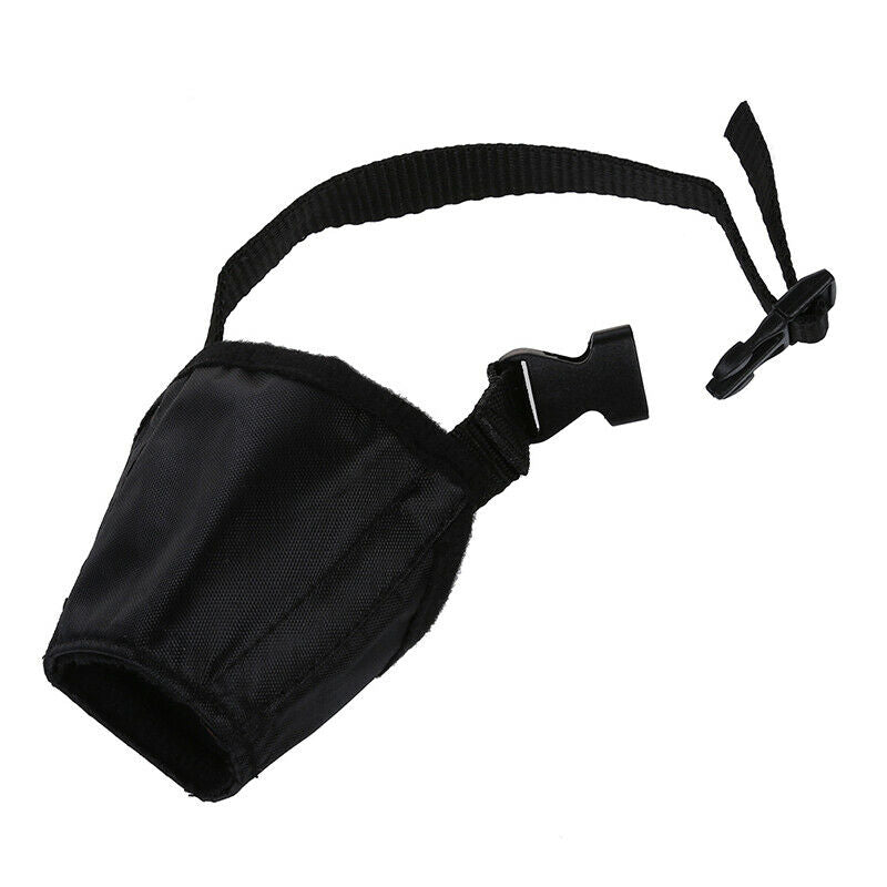 Grid Nylon Adjustable Muzzle for Dog Training Black 11 cm Size 2
