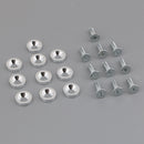 10x Anodized Turned Aluminium Countersunk Washers Screw Bolts Gasket Sliver