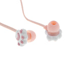 In Ear Wired 3.5 mm Cute Cartoon Animal Earphone Earbuds Headphone pink