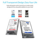 Orico 2139U3-CR Transparent 2.5 Inch Hdd Case Sata To Usb 3.0 Adapter High  P5N2
