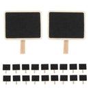 20pcs Mini Blackboard Wooden Clip Long Photos Peg Memo Clips Ornaments