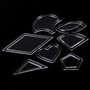 Set of 54 Acrylic Ruler Quilt Patchwork Template Quilting Sewing DIY ToME