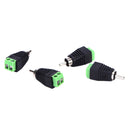 4Set RCA Connectors Male Plug to AV Screw Terminals Video AV Balun Adapter