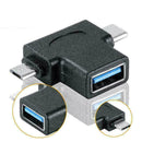 Micro USB Type-C OTG 5Pin Male To USB 3.0 Female Converter For Android Hub V0X9
