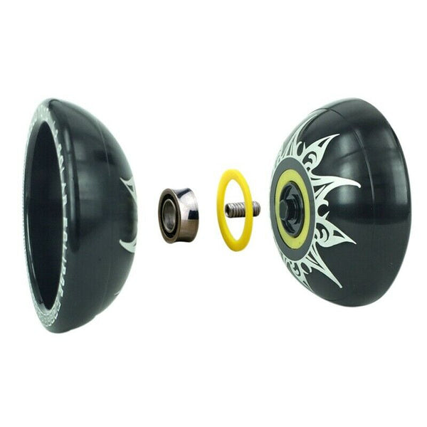 BebooYoyo Professional Yoyo Set Alloy Metal Diabolo Yo Yo Glove Ropes L2 Co P8L6